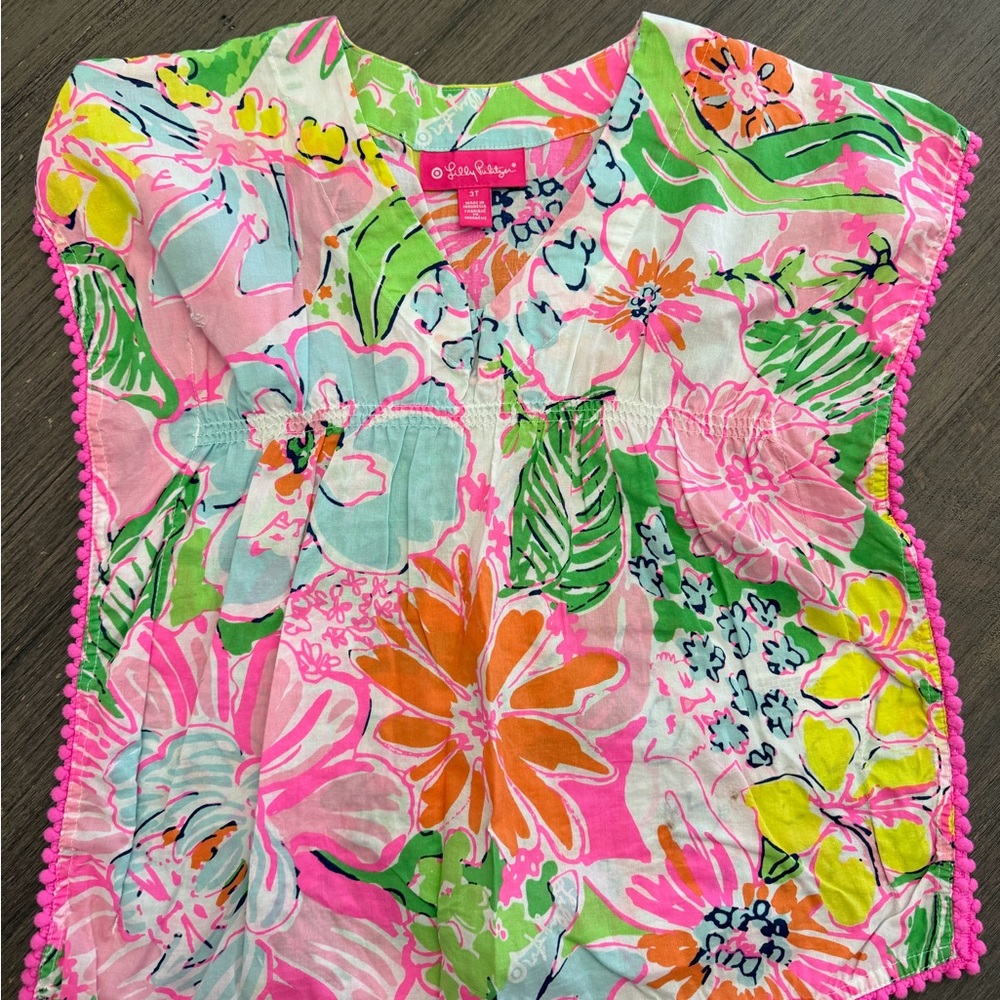 Lilly Pulitzer Multicolor Floral Swimsuit Coverup Dress